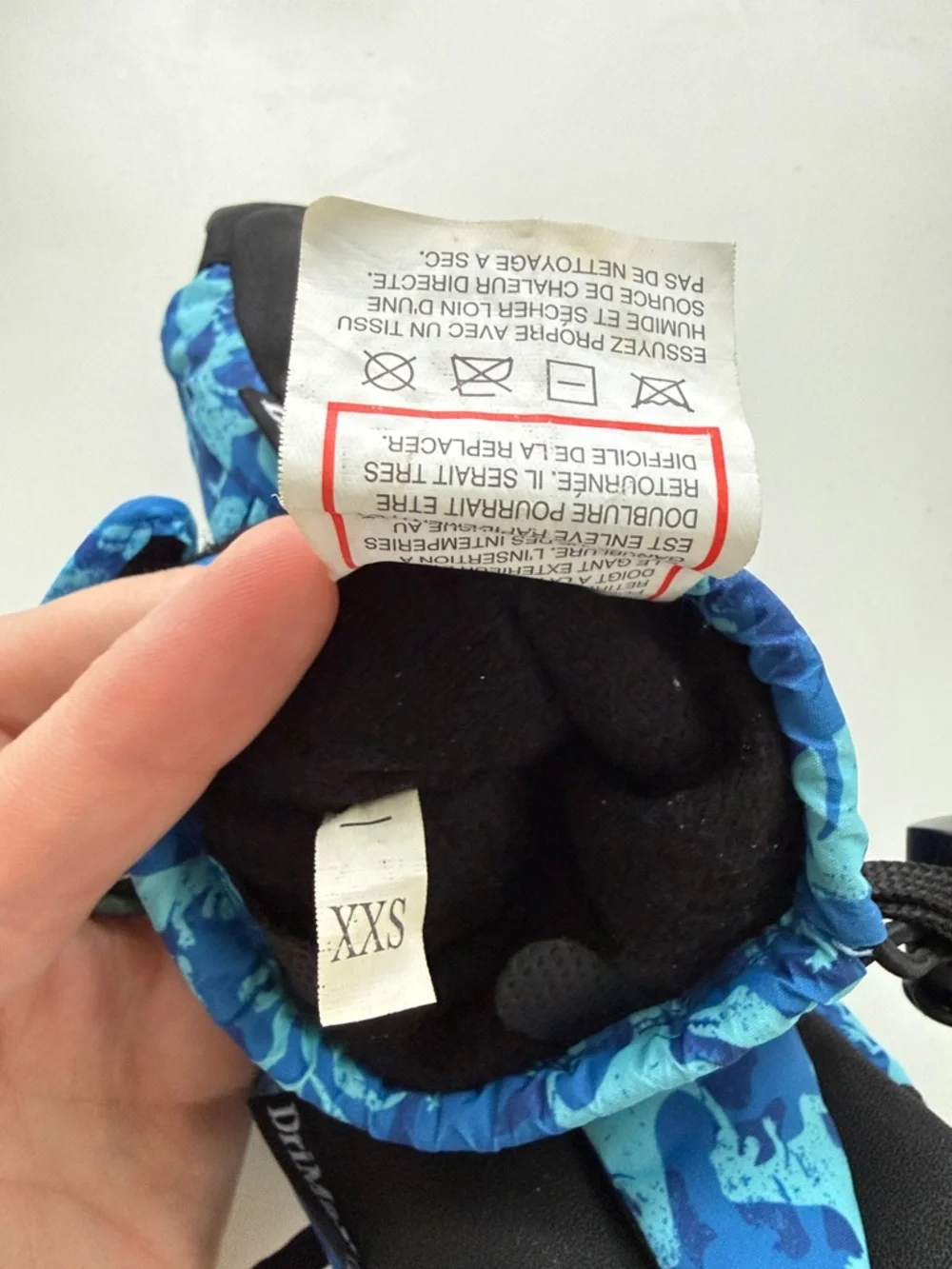 Gordini Kids Blue Dinosaur Winter Mittens